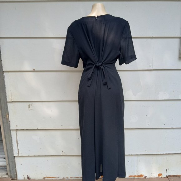 Vintage Sequin Poinsettias Dress - Picture 2 of 8